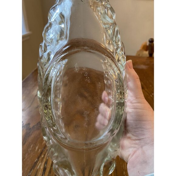 Vintage 1950s Jeannette Clear Glass Gondola Oblong 15" Centerpiece Bowl - Picture 5 of 8